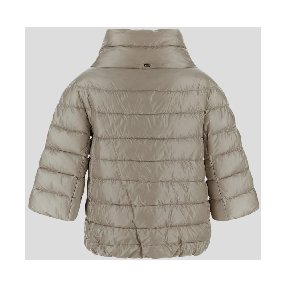 Herno Nylon Gevoerde Jas Beige Dames