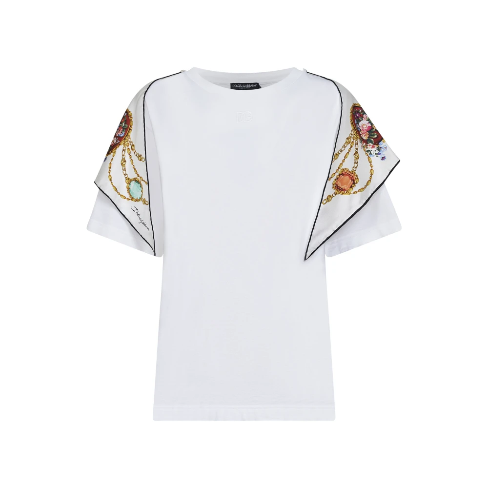 Dolce & Gabbana Women's White T-Shirts And Polos - T-Shirts - L - Tops