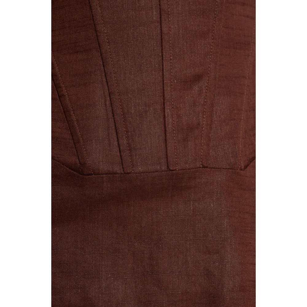 Cult Gaia Jurk Mickie Brown Dames