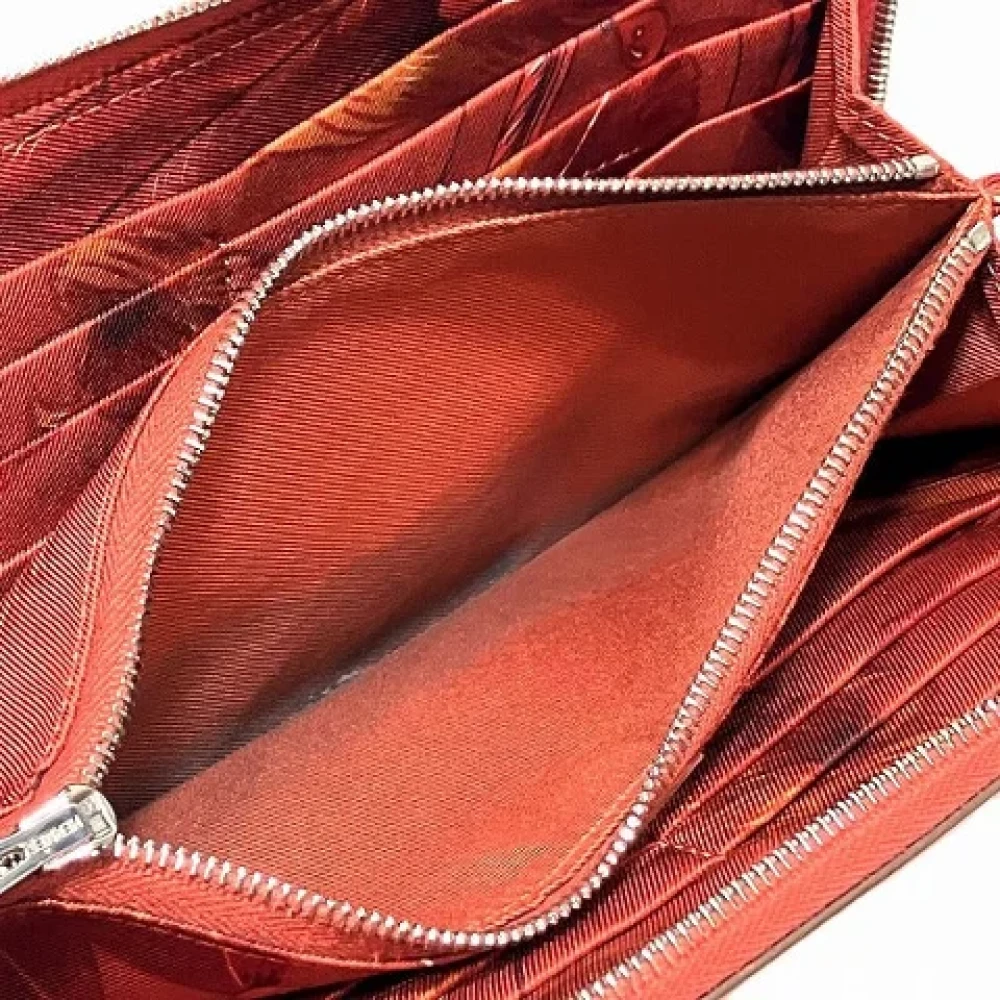 Hermès Vintage Pre-owned Leather wallets Red Dames