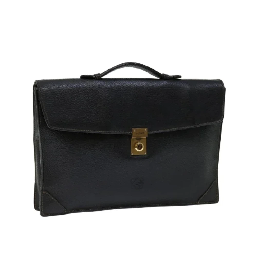 Loewe Pre-owned Leather handbags Black Dames