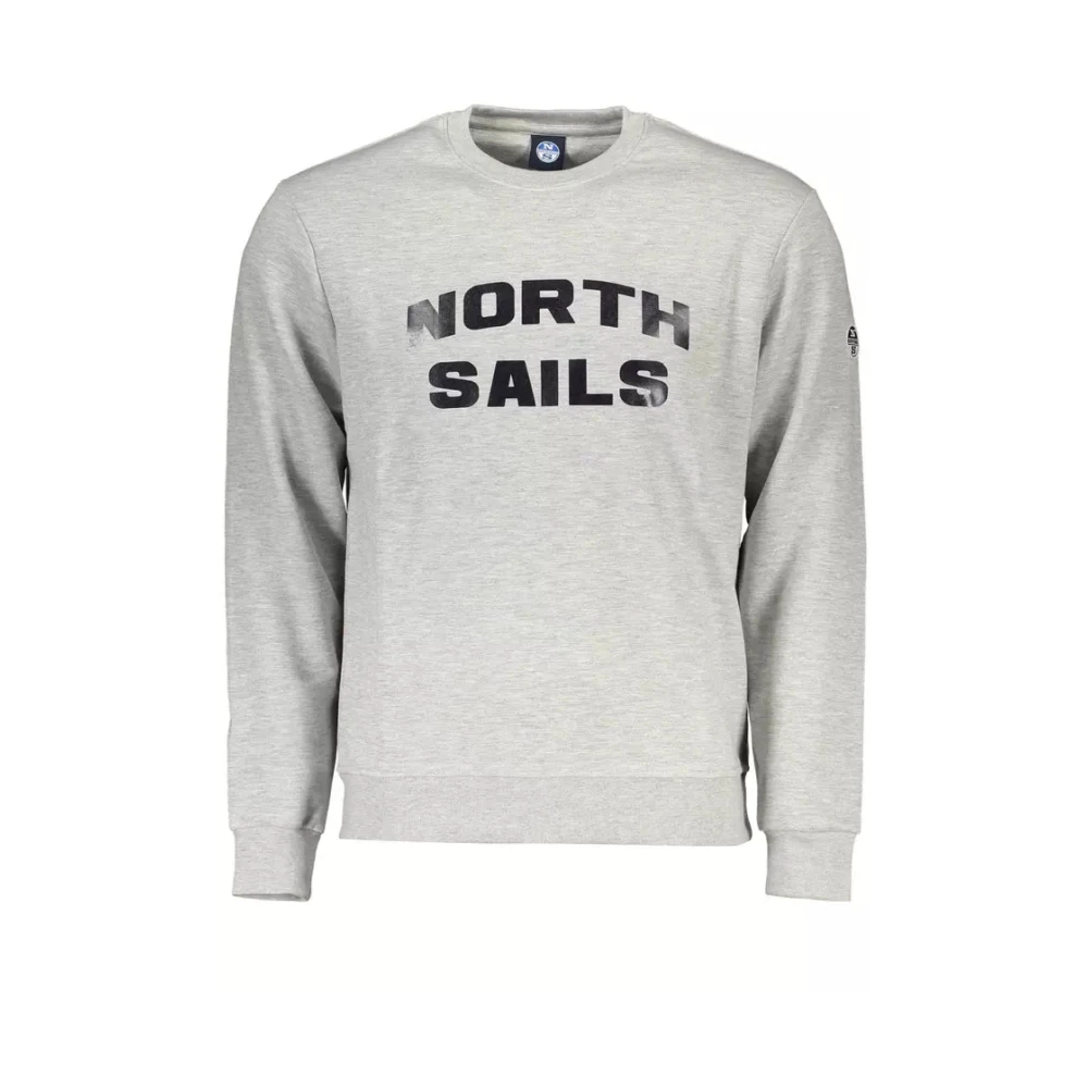 North Sails Men's Gray Sweatshirts Hoodies
