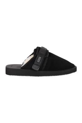 Svarta Sandaler med Shearling Foder