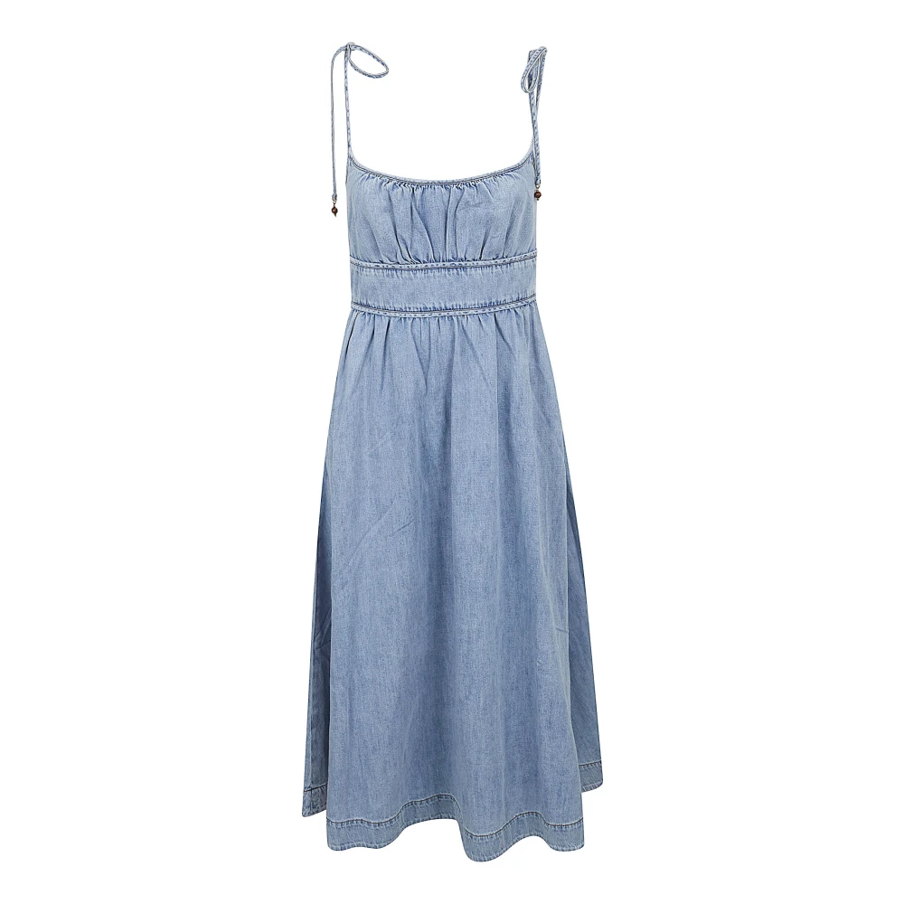 Zimmermann Women's Blue Wanderlust Denim Picnic Dress - Midi Dresses - Xs - Dresses