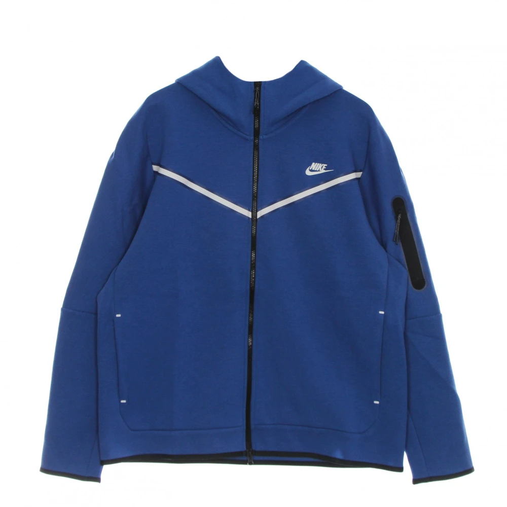 Nike Lichtgewicht rits hoodie Sportswear Tech Fleece Blue Heren