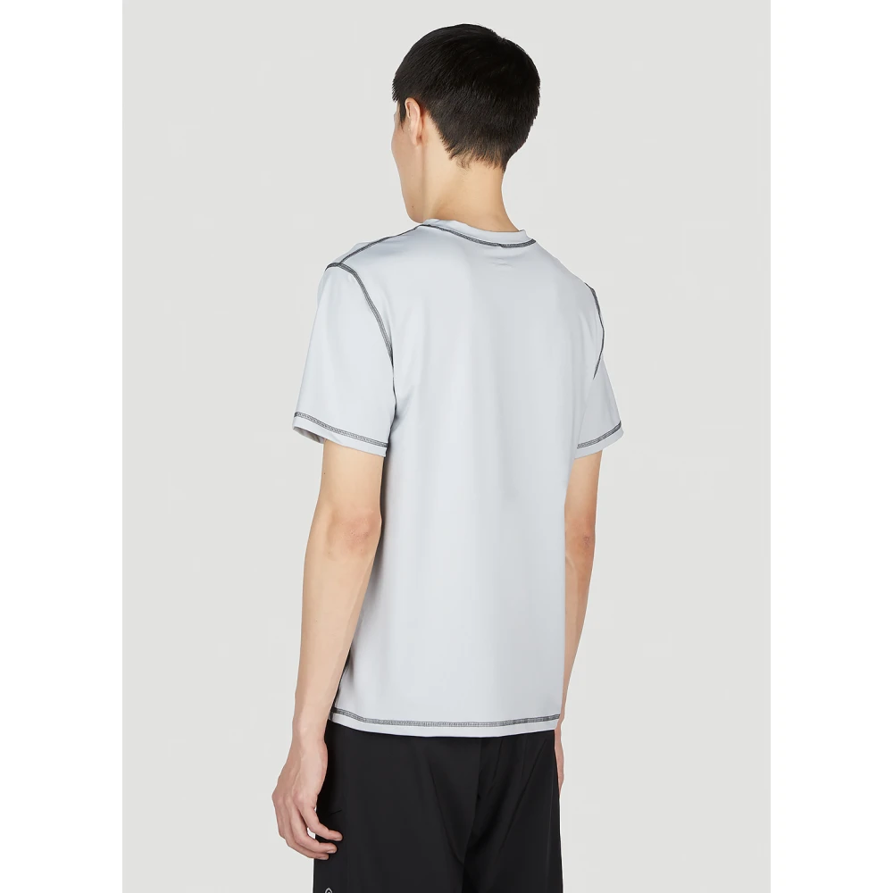 Ostrya Actief T-shirt met logo print Gray Heren