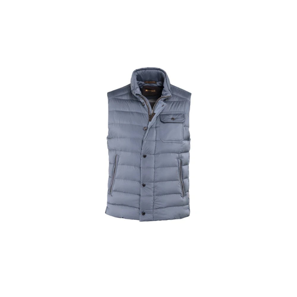 Moorer - Jackets > Vests - Blue - Moorer - Modalova