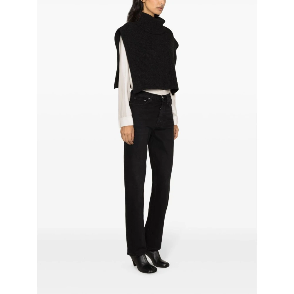 TotêMe Klassieke Denim Snit Black Dames