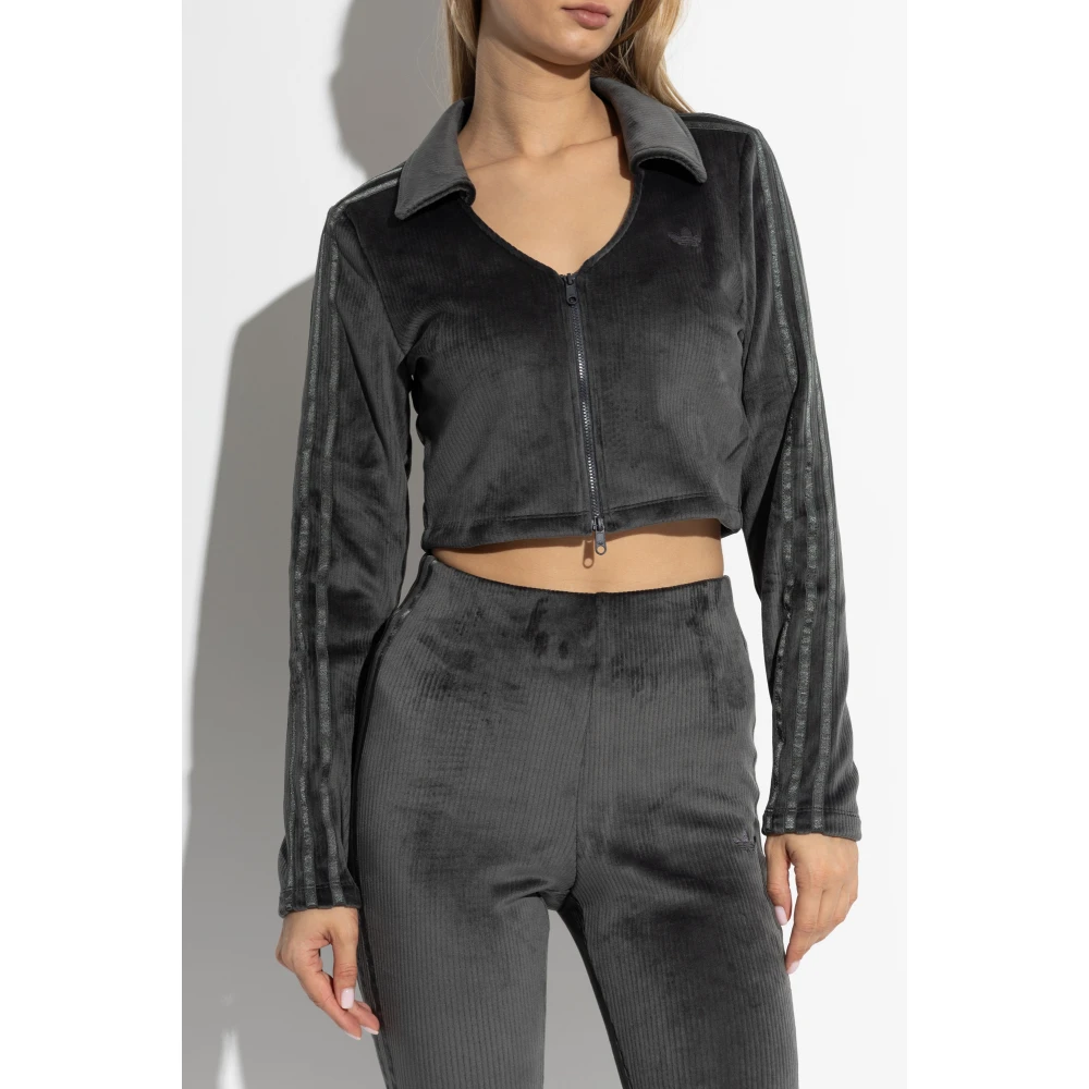 adidas Originals Geribbelde trui Gray Dames