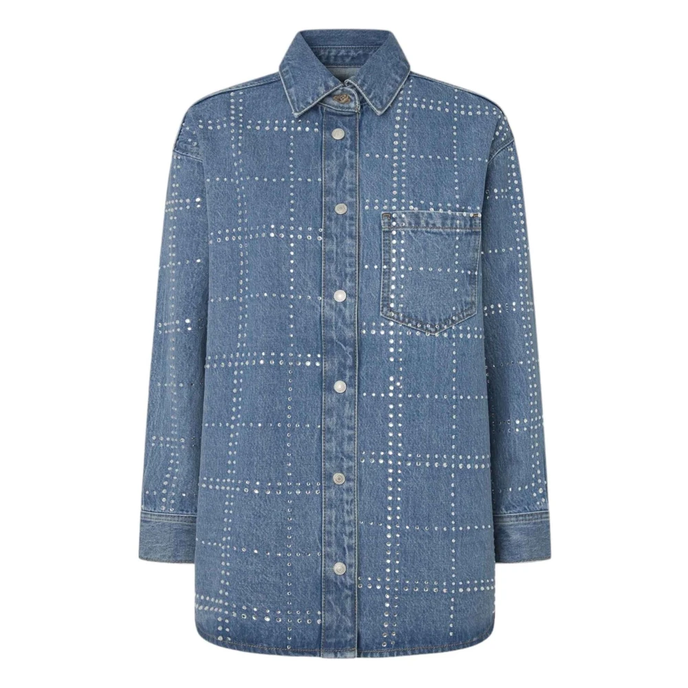 Pepe Jeans Denim Oversized Shirt Blue Dames