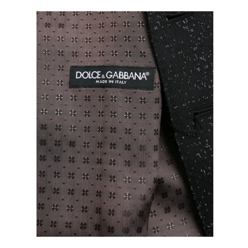 Dolce & Gabbana Zijden formele vestjurkvest Black Heren