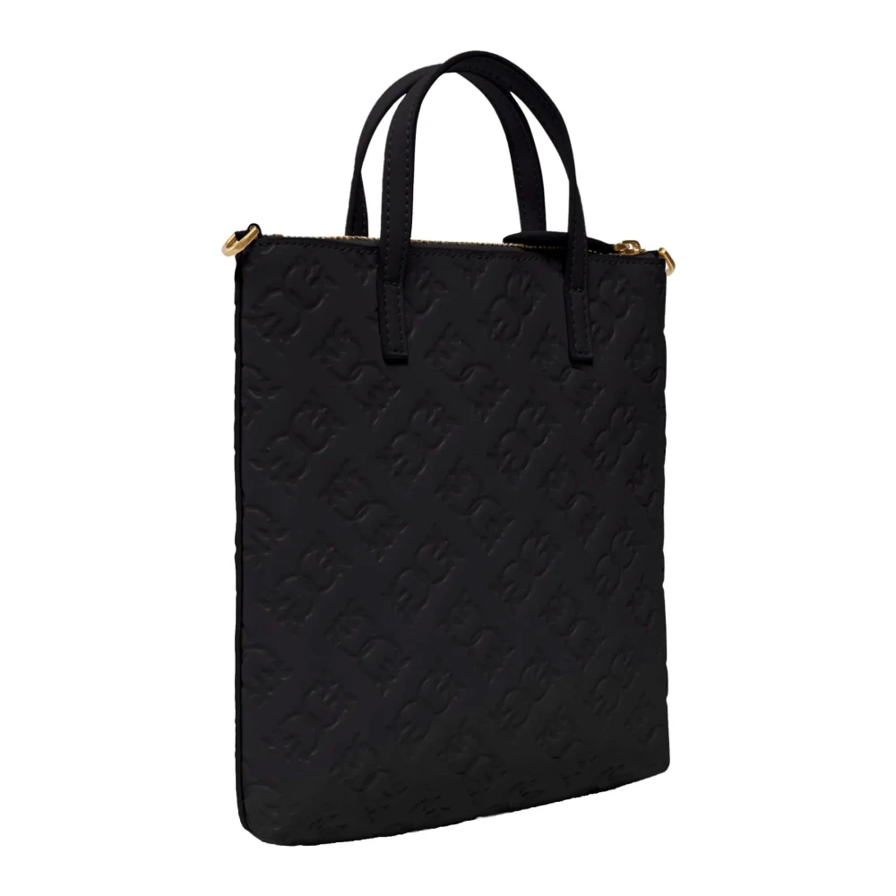 pinko Leren Handtas Samenstelling Model 102746 Black Dames
