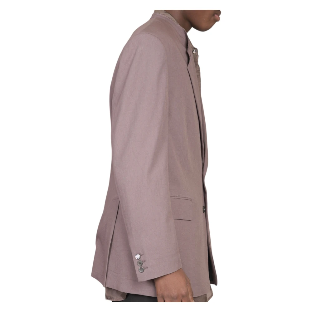 Magliano Raw Neck Blazer in 07 Purple Heren