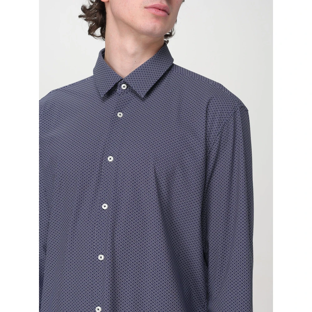 Hugo Boss Casual Herenoverhemd P-Hank Stijl Blue Heren