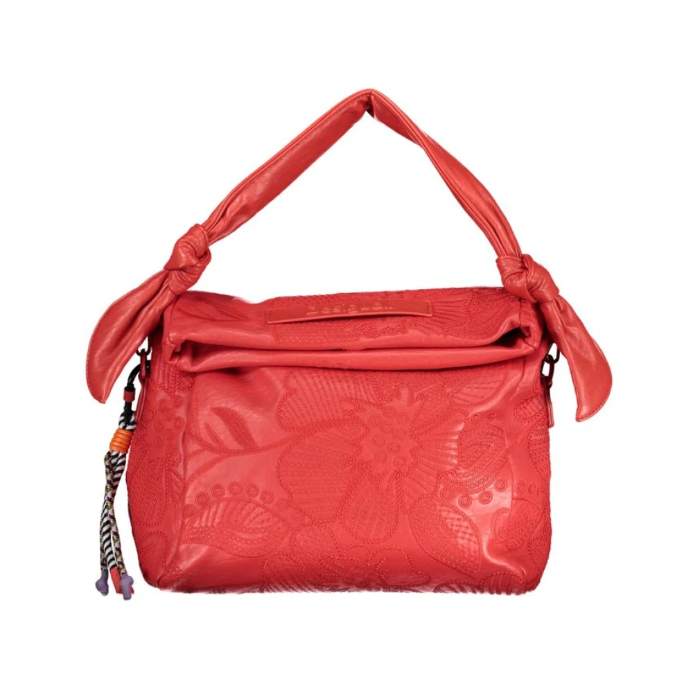 Desigual Verstelbare Schoudertas met Contrasterende Details Red Dames