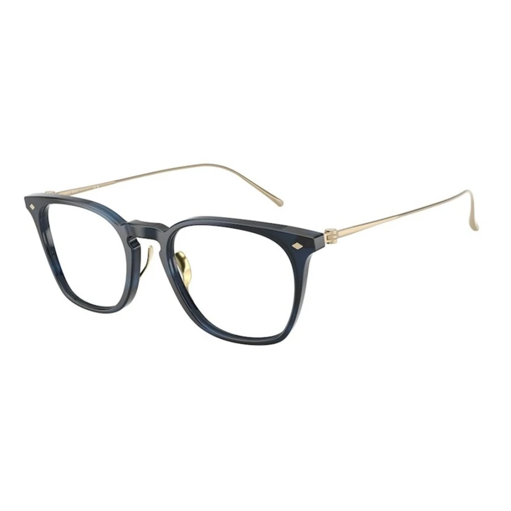 Giorgio Armani Men's Blue Glasses, 49 Mm, Square Optical Frame