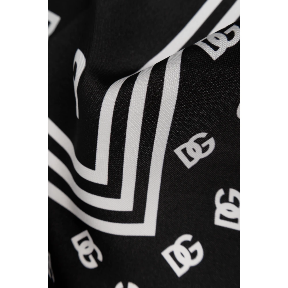 Dolce & Gabbana Zijden sjaal Black Dames