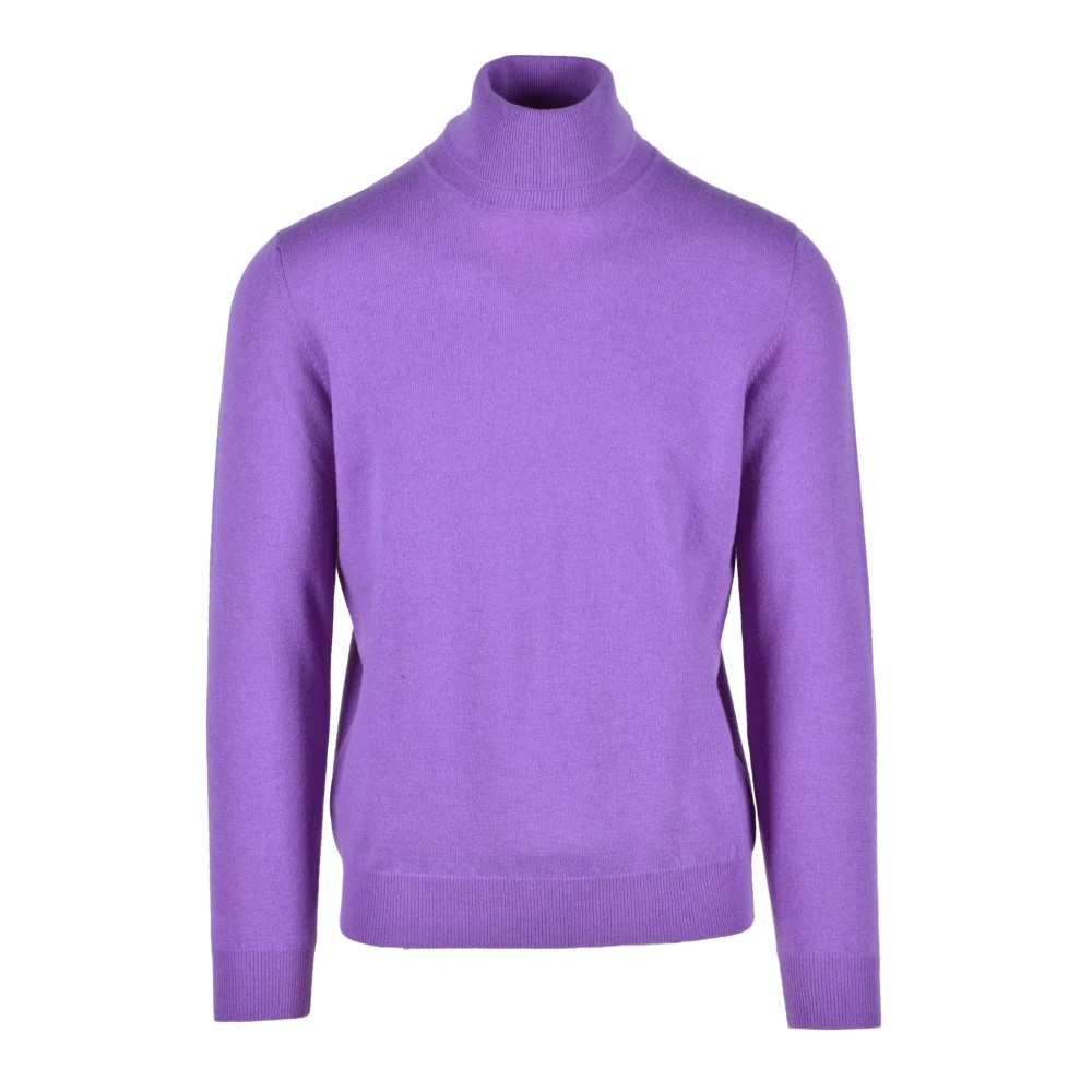 Kangra Wollen Gebreide Trui Purple Heren