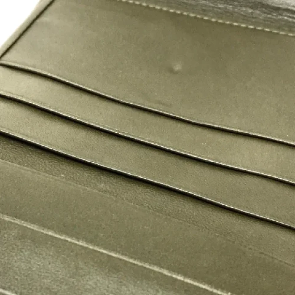 Loewe Pre-owned Leather wallets Green Dames