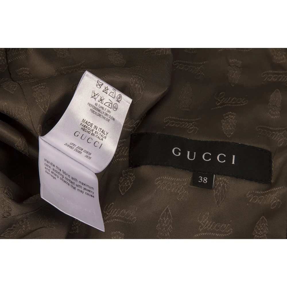 Gucci Vintage Tweedehands jas Brown Dames