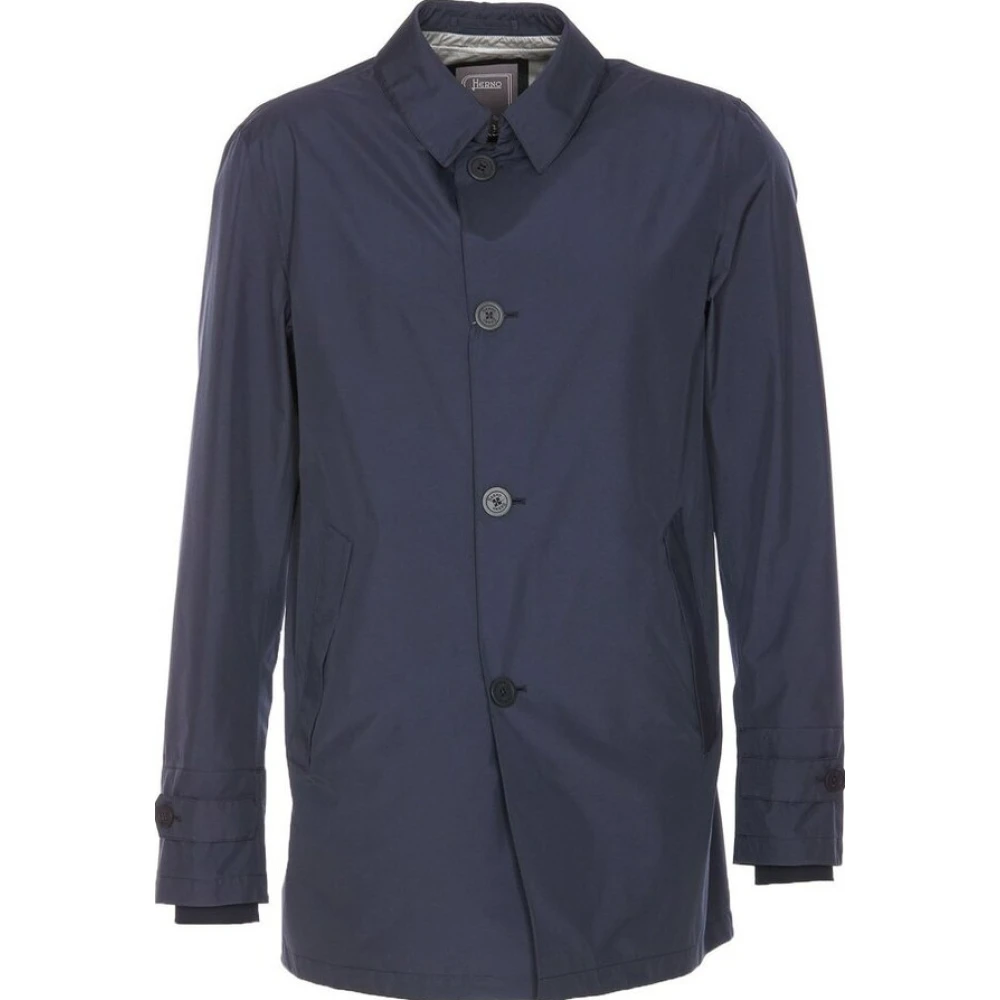 Herno Men's Blue Waterproof Jacket