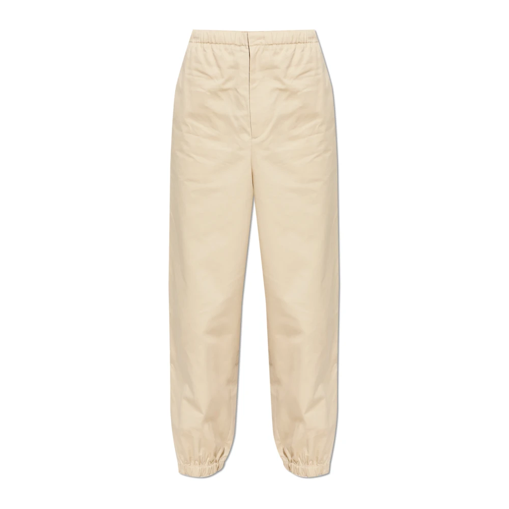 Jil Sander Uomo Beige - Pantaloni Con Polsini Elasticizzati - Trousers - L