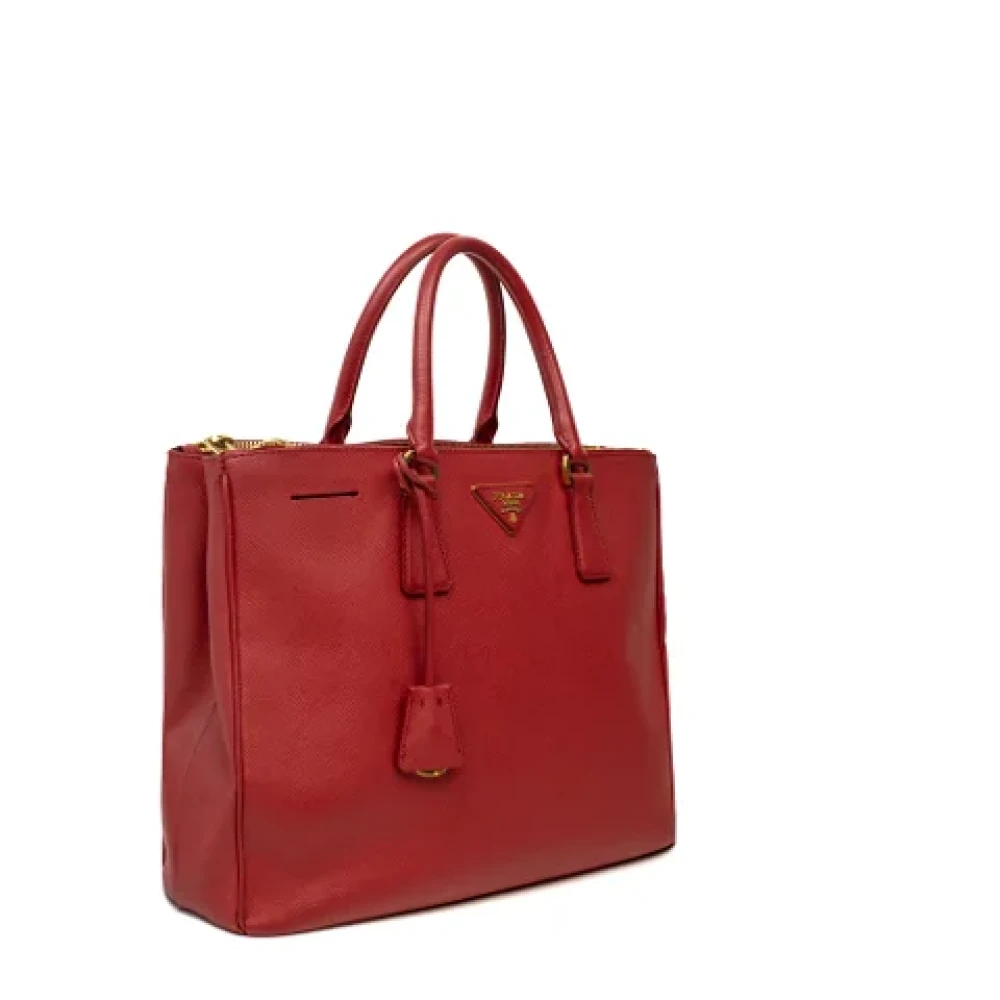 Prada Vintage Pre-owned Leather handbags Red Dames