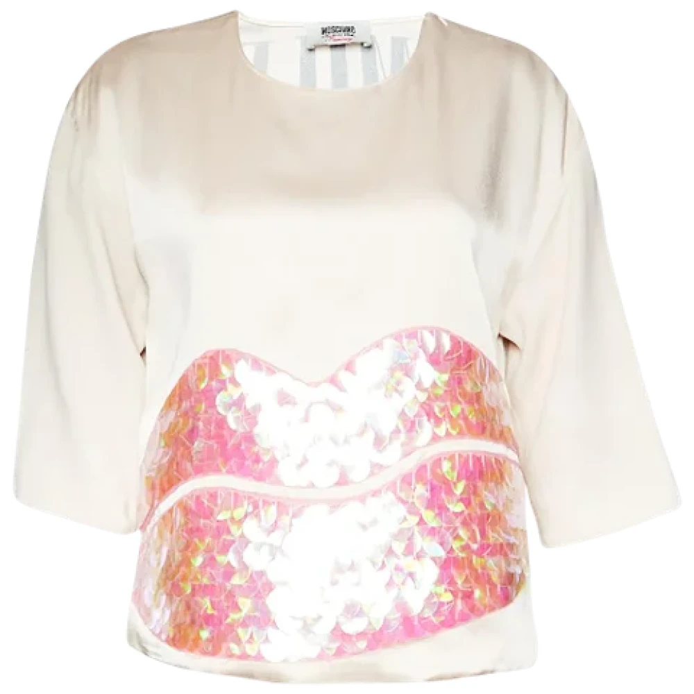 Moschino Pre-Owned Pre-owned Satin tops Pink Dames
