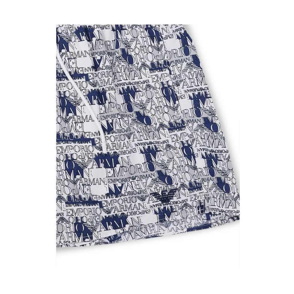 Emporio Armani Elegante witte polyester zwembroek Multicolor Heren