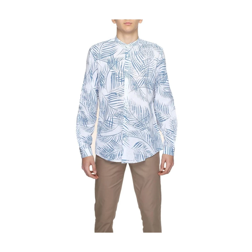 Antony Morato Herren Multicolor Blaues Baumwollhemd Frühjahr/Sommer Kollektion