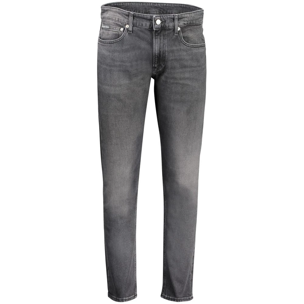 Calvin Klein Zwarte Katoenen Jeans & Broek Black Heren