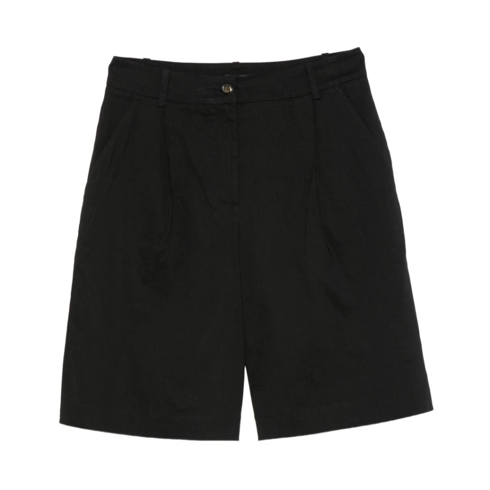 Pinko Women's Black Casual Shorts, L, Bryana Bermuda Shorts