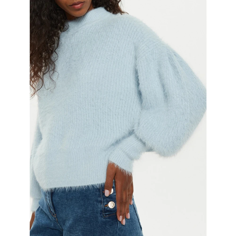 Guess Heldere Blauwe Trui met Keyla Bont Blue Dames