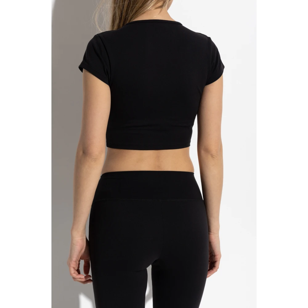 Sporty & Rich Top uit de Core-collectie Black Dames