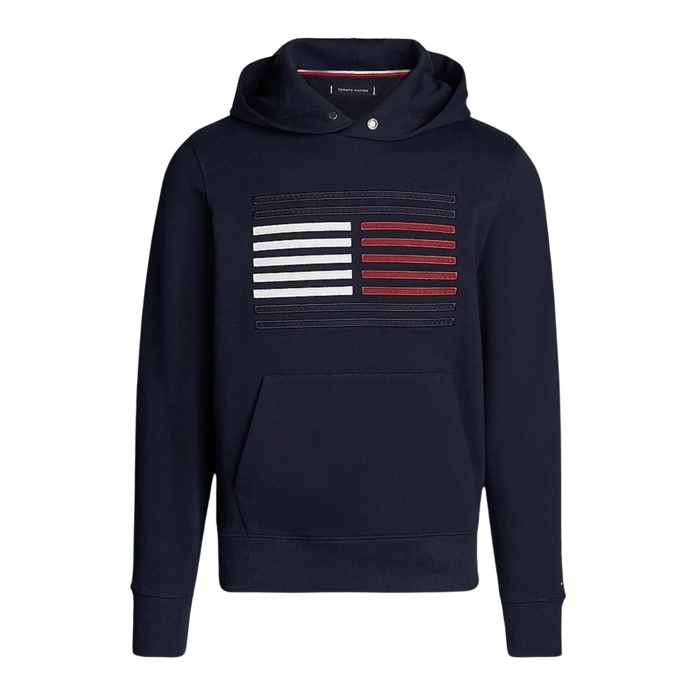 Tommy Hilfiger Heren Logo Sweater in Grosgrain Blue Heren