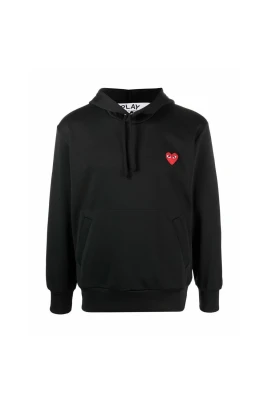 Hjärta Applikations Hoodie