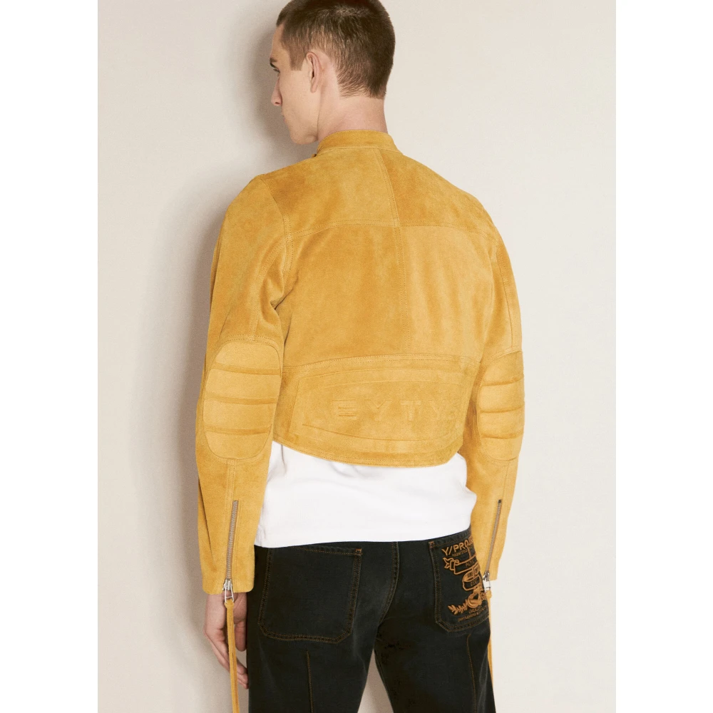 Eytys Suede Biker Jacket Yellow Heren