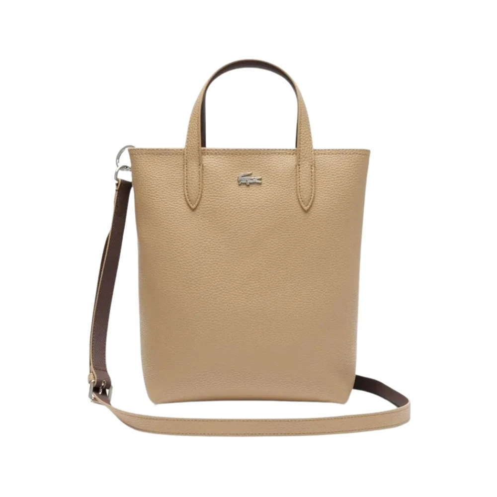 Lacoste Women's Beige Shopping Bags, One Size, Anna Nf4929aa Shoulder Bag