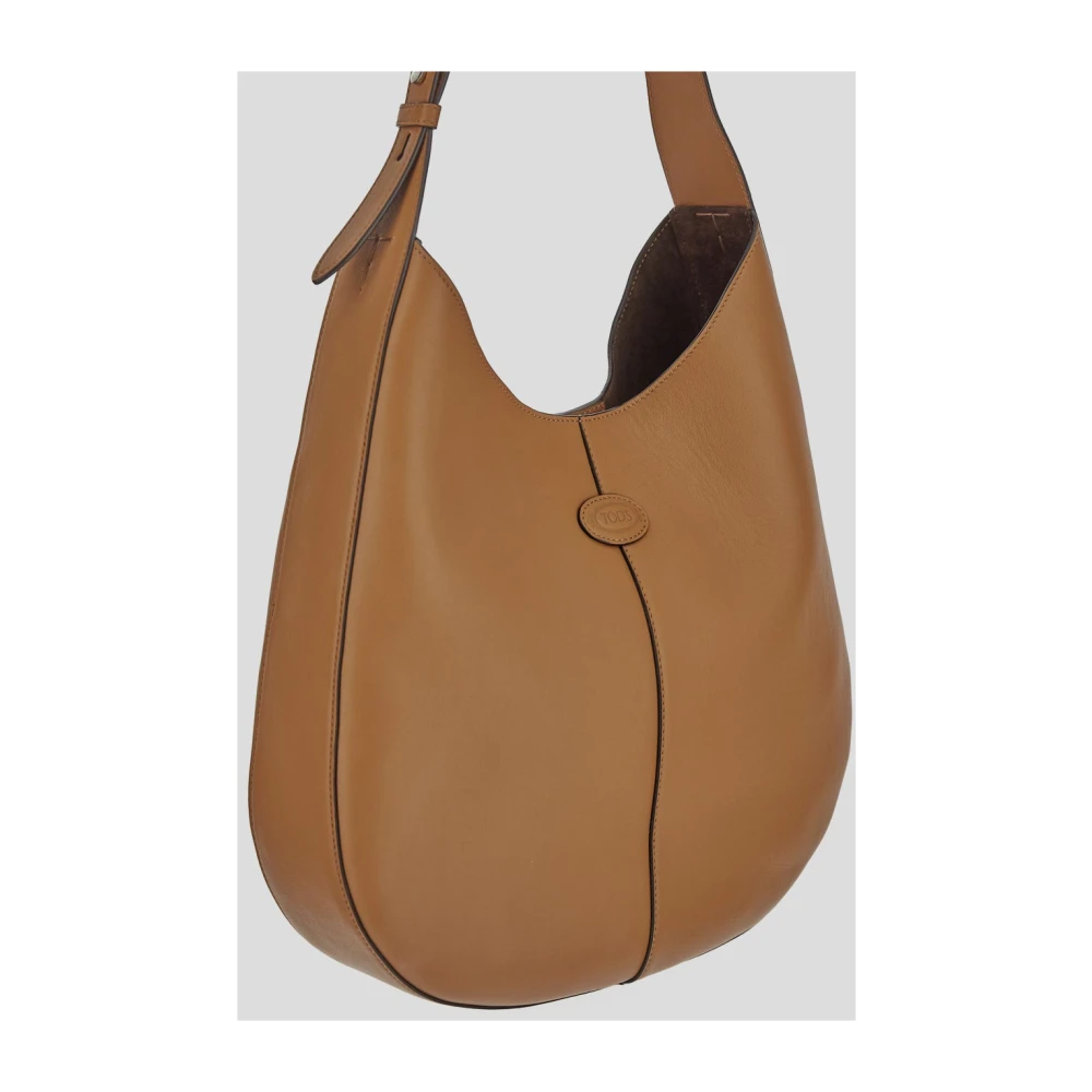 TOD'S Leren Hobo Tas Brown Dames