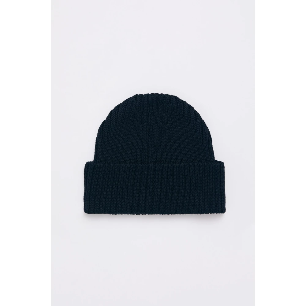 Stutterheim Geborduurde Logo Beanie Muts Blue Heren