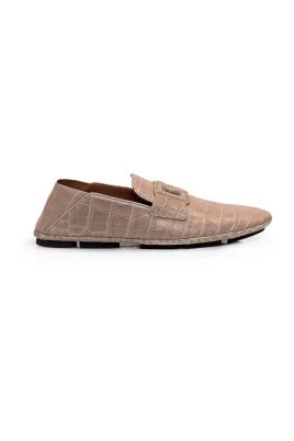 Croco Driver Moccasins