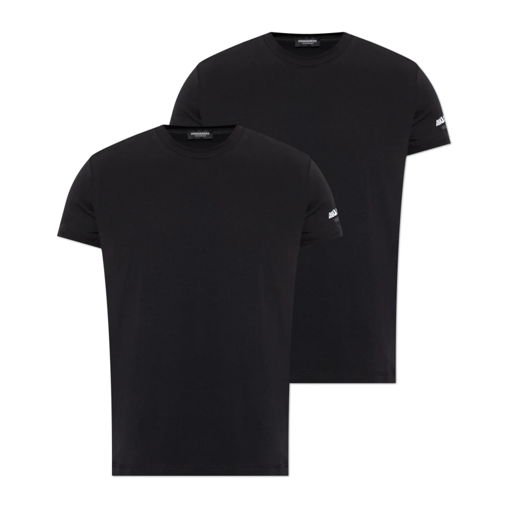 Dsquared2 Twee-pack T-shirts Black Heren