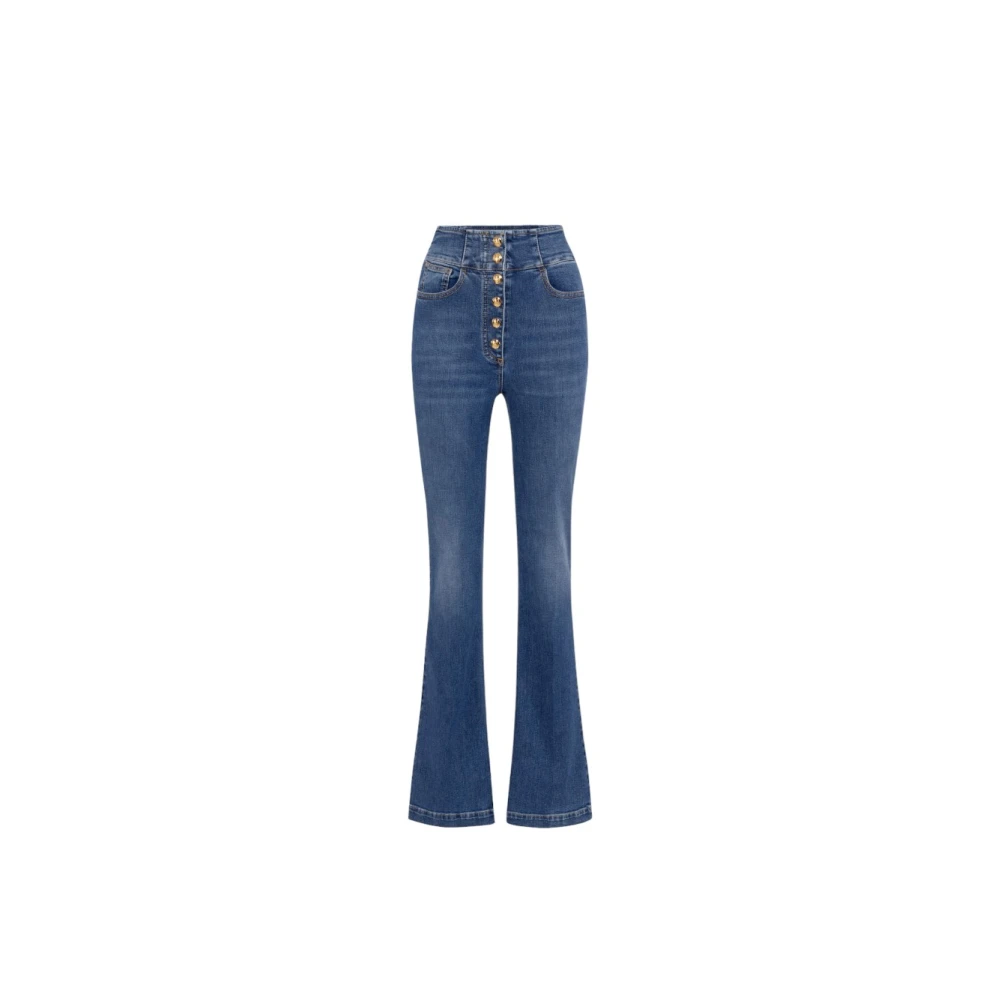 Elisabetta Franchi Stijlvolle Denim Jeans voor Vrouwen Blue Dames
