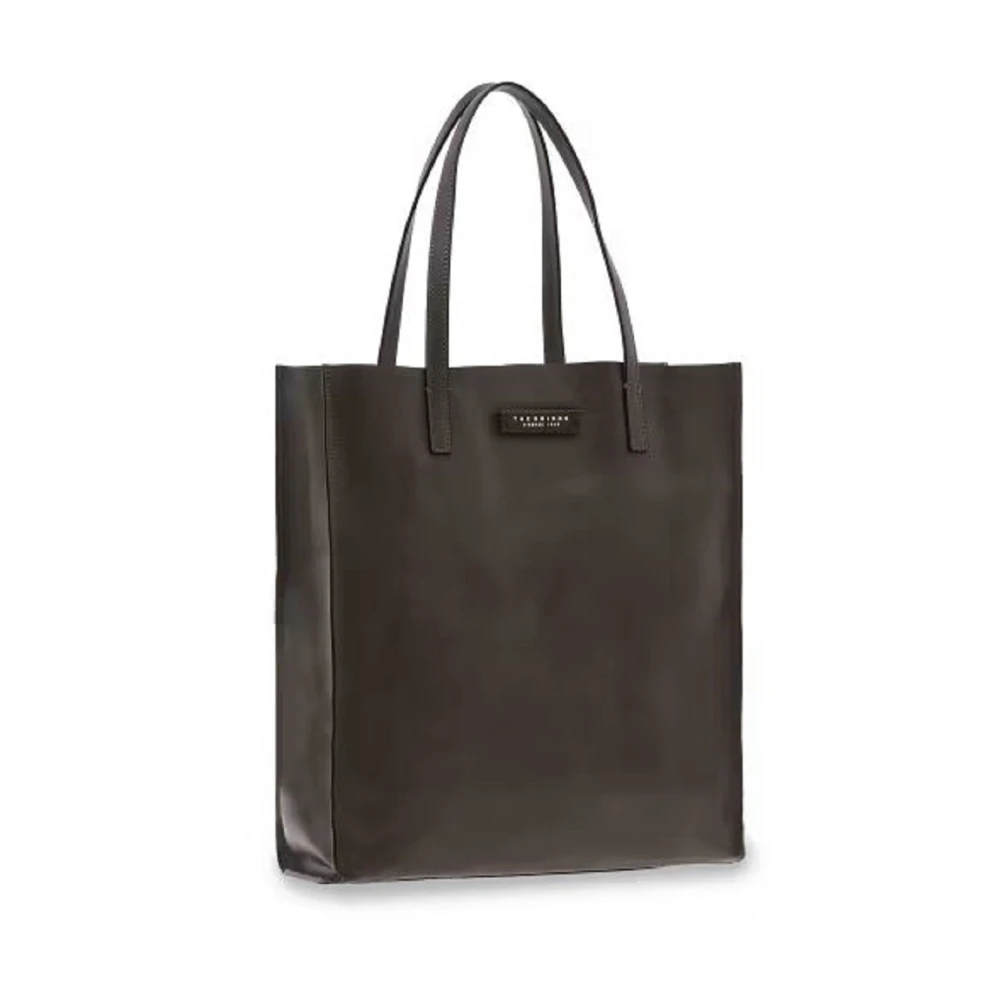 The Bridge Women's Black Shopping Bags, One Size, Mirra Leather Shopper