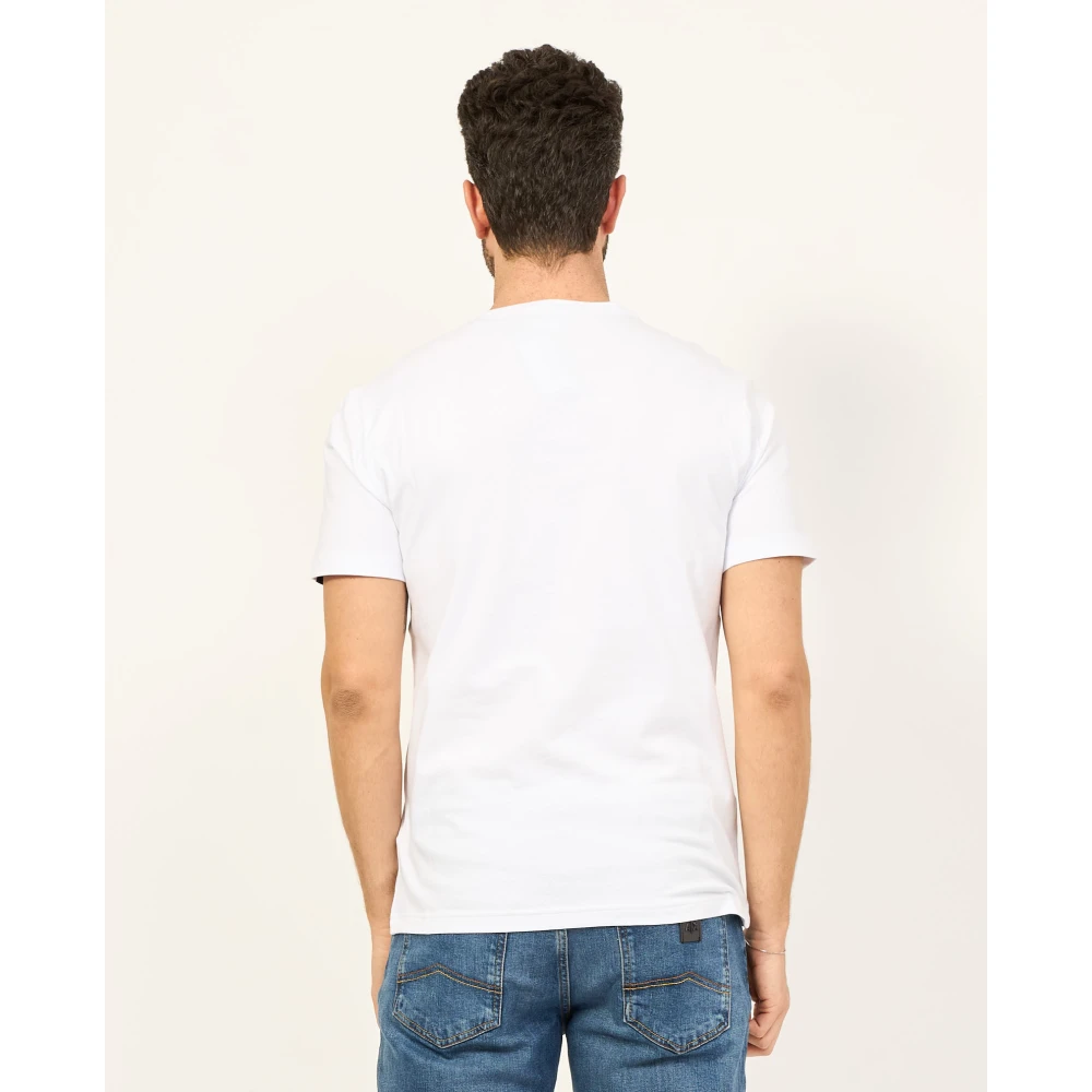 Emporio Armani EA7 Wit Slim Fit Logo T-shirt White Heren