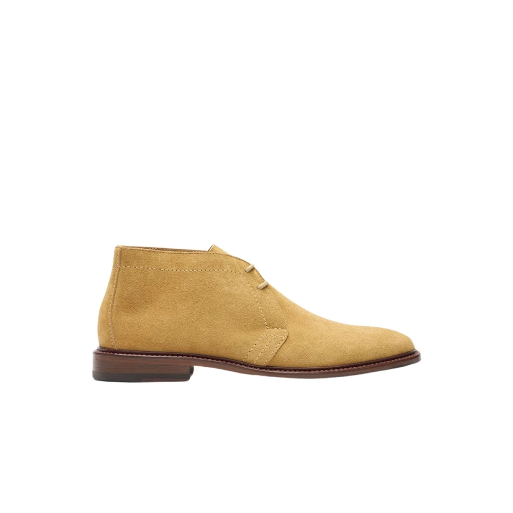Scarosso Mannelijk Beige Schoenen Heren, 42 1/2 Eu, Leer, Gary Veterlaarzen