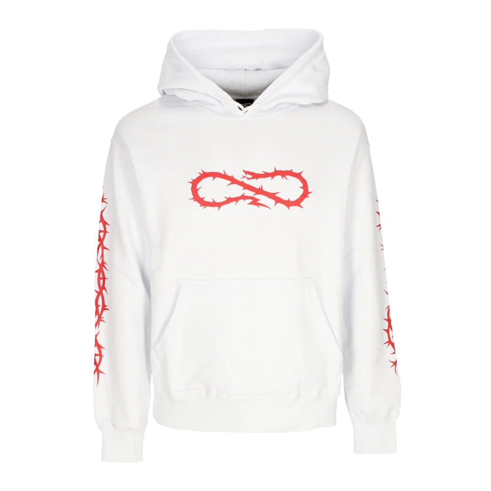 Propaganda Men's White Hoodies, Xs, Crown Hoodie Long Sleeve