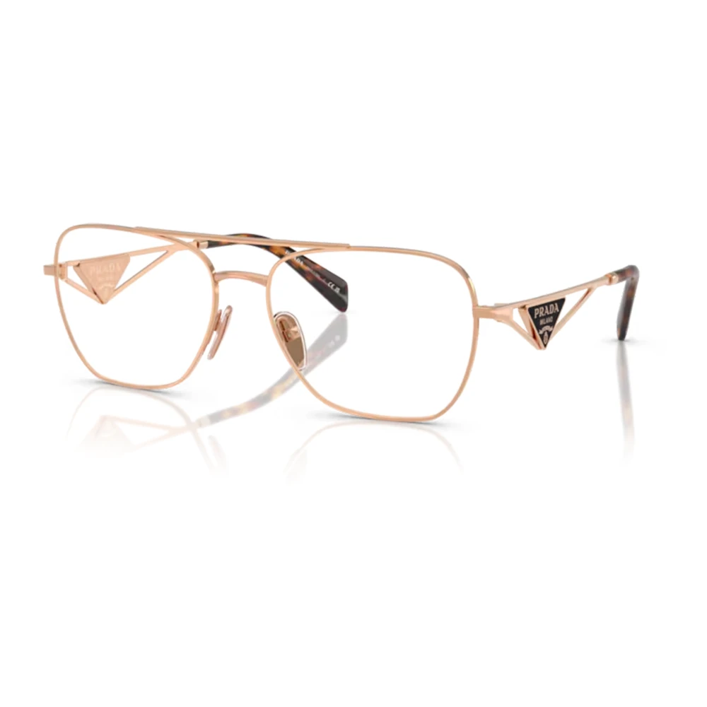 Prada Rose Gold Eyewear Frames - Unisex - Glasses - Pink - 57 Mm - Accessories