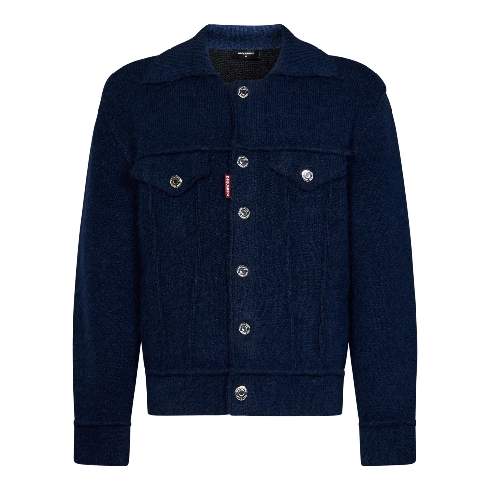 Dsquared2 Men's Blue Denim Jackets, L, Denim Jacket