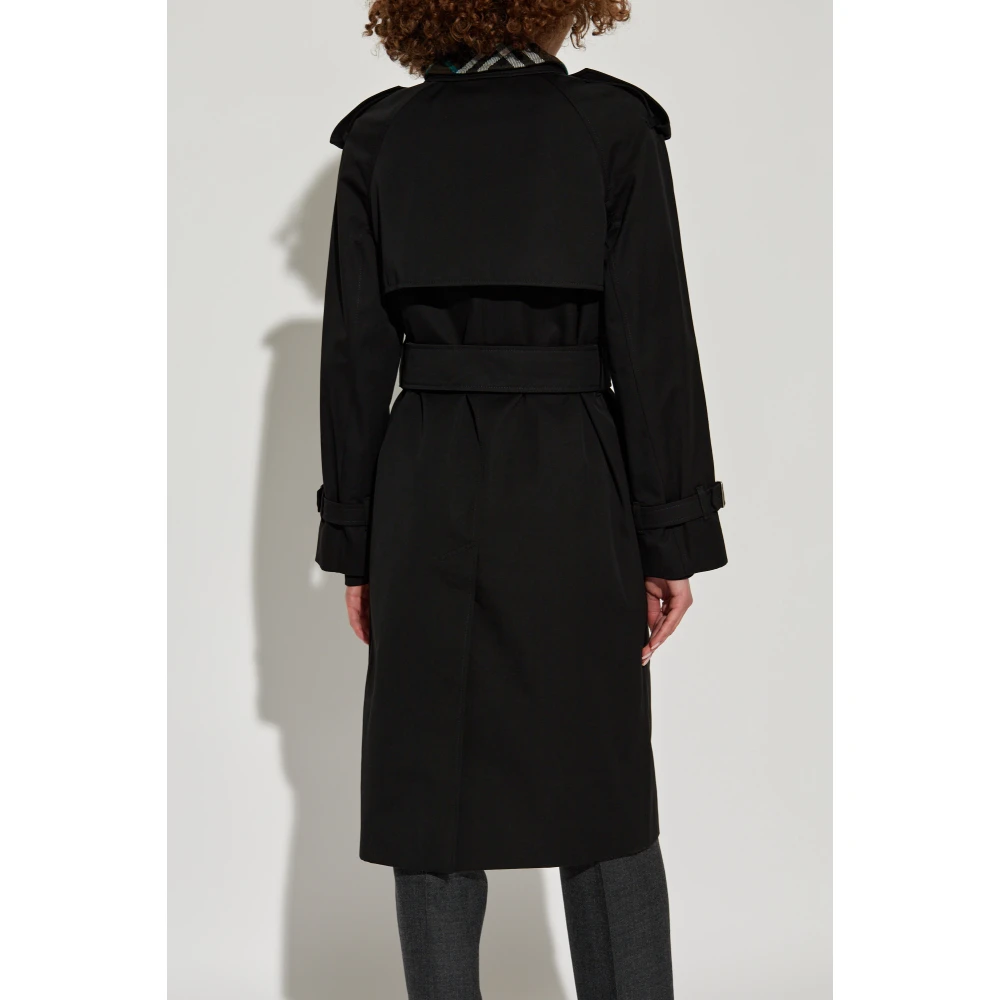 Burberry Katoenen trenchcoat Black Dames